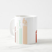 Töpferei-Evolution Alte Handwerkskunst Retro-Töpfe Kaffeetasse (Vorderseite Links)
