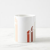Töpferei-Evolution Alte Handwerkskunst Retro-Töpfe Kaffeetasse (Mittel)
