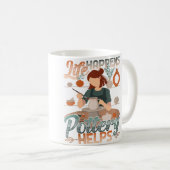 Töpferei hilft beim Leben Ton Keramik Töpferei Kaffeetasse (VorderseiteRechts)