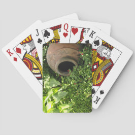 Töpferei im Garten Spielkarten