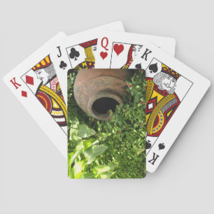 Töpferei im Garten Spielkarten