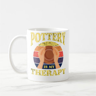 Töpferei ist meine Therapie Töpfe Schlamm Ton Kera Kaffeetasse