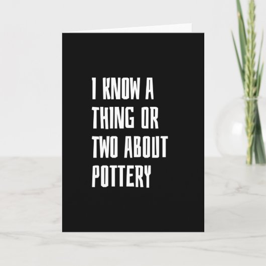 Töpferei Karte (Vorderseite)