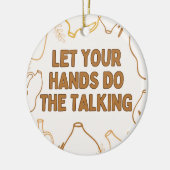 Töpferei Keramik Ornament (Links)