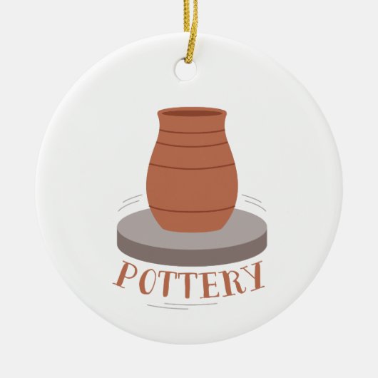 Töpferei Keramik Ornament (Vorne)