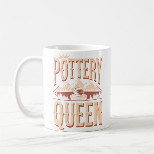 Töpferei Königin Kaffeetasse (Links)