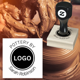 Töpferei nach Kurven Gummistempel