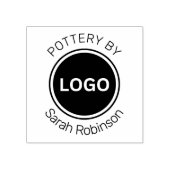 Töpferei nach Kurven Gummistempel (Prägung)