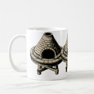 Töpferei-Ofen Keramik Kunstlehrer Töpferei Kaffeetasse