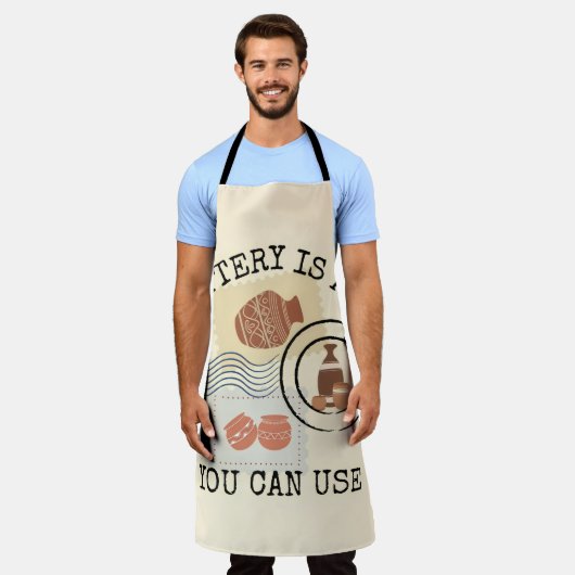 Töpferei Schürze (Getragen)