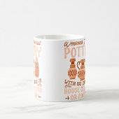 Töpferei-Shirt - Wochenend-Vorhersage Töpferei - L Kaffeetasse (Mittel)