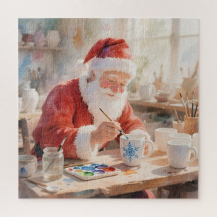 Töpferei-Werkstatt des Weihnachtsmanns: Handbemalt Puzzle