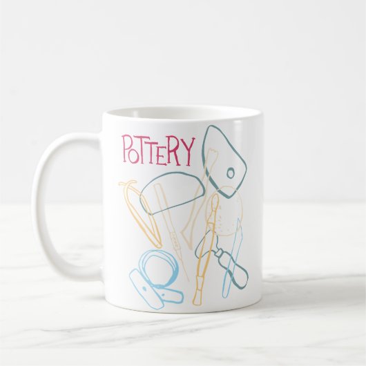 Töpferei-Werkzeuge Kaffeetasse (Links)