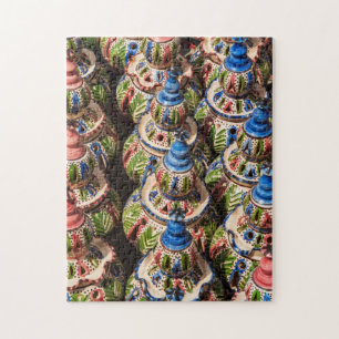 Töpferei zum Verkauf auf dem Markt Puzzle