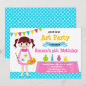 Töpfereien Geburtstagsfeier Einladung (Vorne/Hinten)