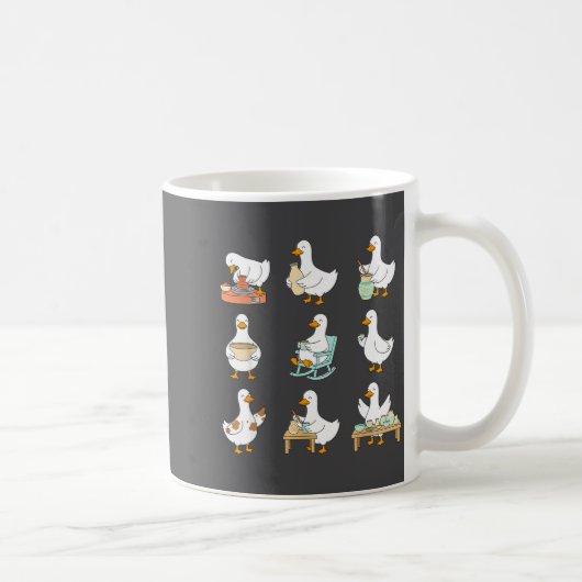 Töpferflüsterer T Er Keramik Alberner Gänserich Ma Kaffeetasse (Rechts)