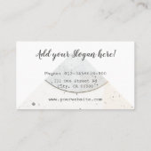 Töpferhandgearbeitete moderne Kalligraphieschrift Visitenkarte (Rückseite)