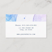 Töpferhandgearbeitete moderne saubere Textur Ombre Visitenkarte (Rückseite)