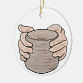 Töpferhandschuhe Keramik Ornament (Links)