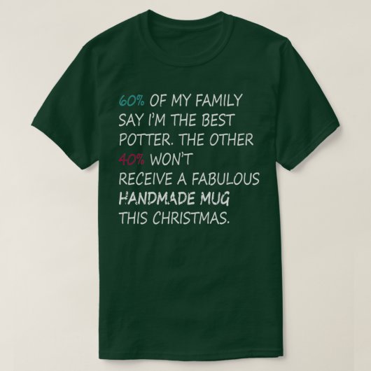 Töpferin der Keramik T-Shirt (Design vorne)