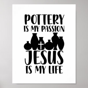 TöpferJesus   Christliche Faith Potter Geschenkide Poster