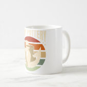 Töpferkunst Retro Kaffeetasse (VorderseiteRechts)