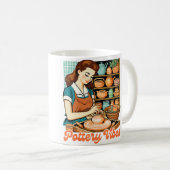 Töpferkünstler Keramik Tonflüsterer Töpfer Kaffeetasse (VorderseiteRechts)