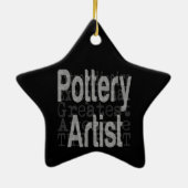 Töpferkünstlerin Keramik Ornament (Hinten)