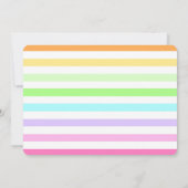 Töpfermalerei Geburtstagsregenbogen-Foto Einladung (Rückseite)