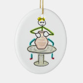 Töpfern Stickman Keramik Ornament (Rechts)