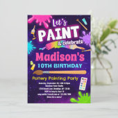 Töpferpartei Einladung (Stehend Vorderseite)