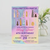 Töpferpartei Einladung (Stehend Vorderseite)