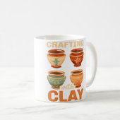 Töpferton Keramik Töpfer Künstler Kaffeetasse (VorderseiteRechts)