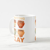 Töpferton Keramik Töpfer Künstler Kaffeetasse (Vorderseite Links)