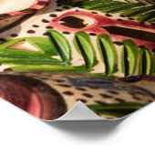 Töpferwaren zum Verkauf auf dem Markt Poster (Ecke)