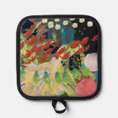 Töpfhalter in Blume im Nachtdesign Topflappen (Vorderseite)