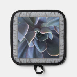 Töpfhalter mit schönem blauem Sukkulent Topflappen