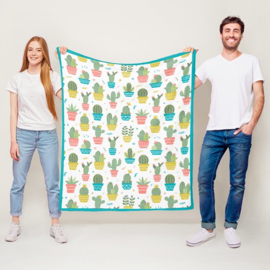 Topfkaktus Fleecedecke (Beispiel)