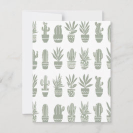 Topfkaktuspflanzen Feiertagskarte