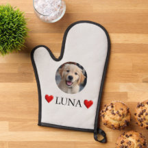 Topflappen mit individuellem Hund-Foto & Namen