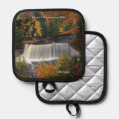 Topflappen Oberer Tahquamenon-Wasserfall (Vorderseite/Rückseite)