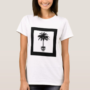 Topfpalme - schwarz-weiß T-Shirt