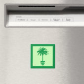 Topfpalme - smaragdgrün und hellgrün magnet (In Situ (Geschirrspüler))