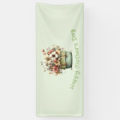 Topfpflanzen Blumen Cozy Shabby Cute Muttertag Banner (Vertikal)