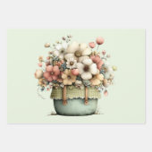 Topfpflanzen Cozy Shabby Cute Geschenkpapier Set (Vorderseite)