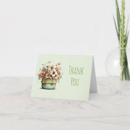 Topfpflanzen Cozy Shabby Style Cute Dankeskarte