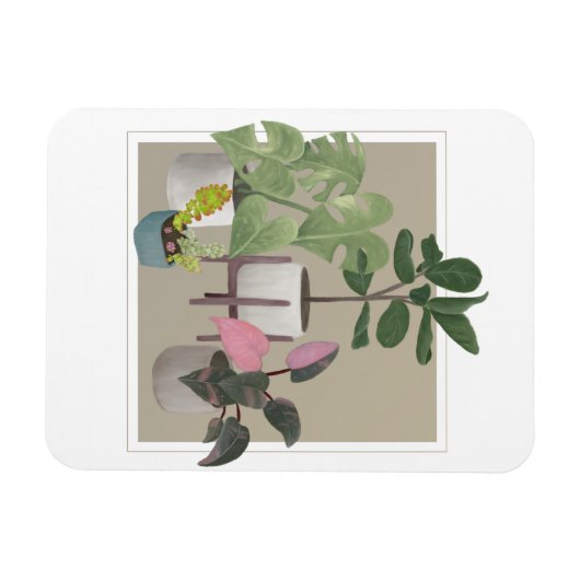 Topfpflanzen Magnet (Horizontal)