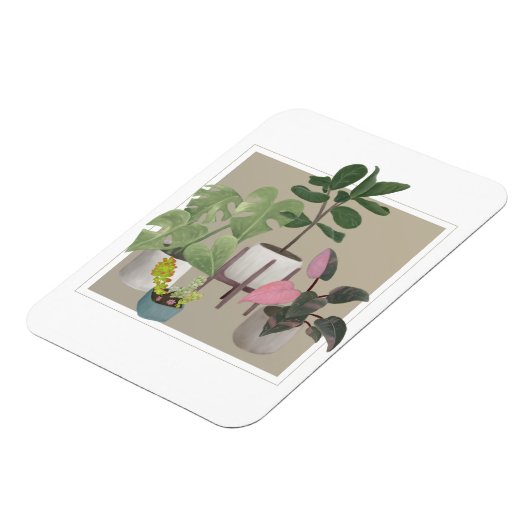 Topfpflanzen Magnet (Linke Seite)