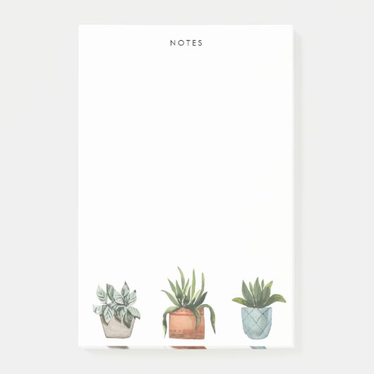 Topfpflanzen Post-it Klebezettel (Vorderseite)