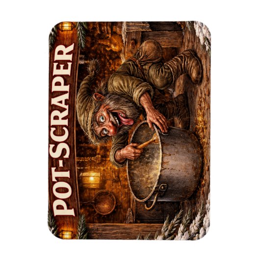 Topfschaber Isländischer Yule Lad Magnet (Vertikal)